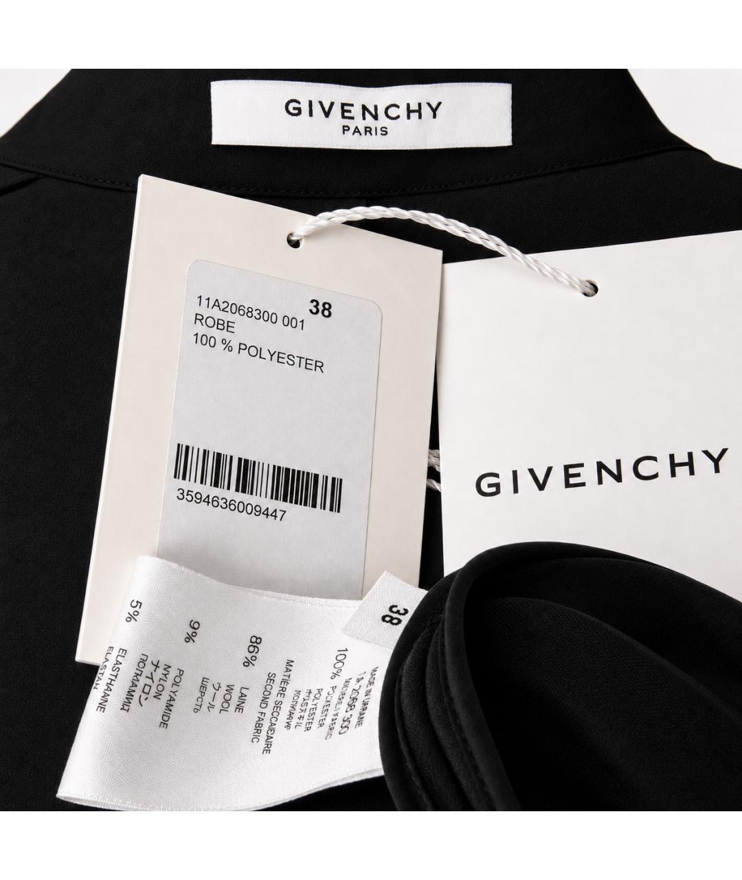 GIVENCHY Черное шерстяное вечернее платье, фото 4