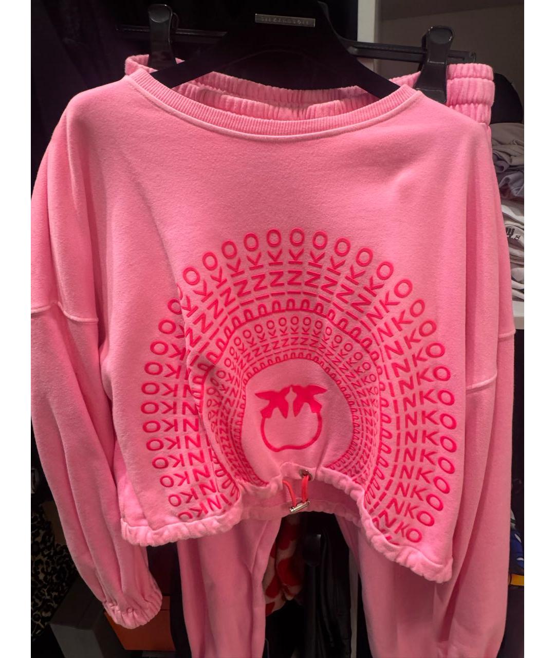 PINKO Розовый хлопковый спортивные костюмы, фото 5