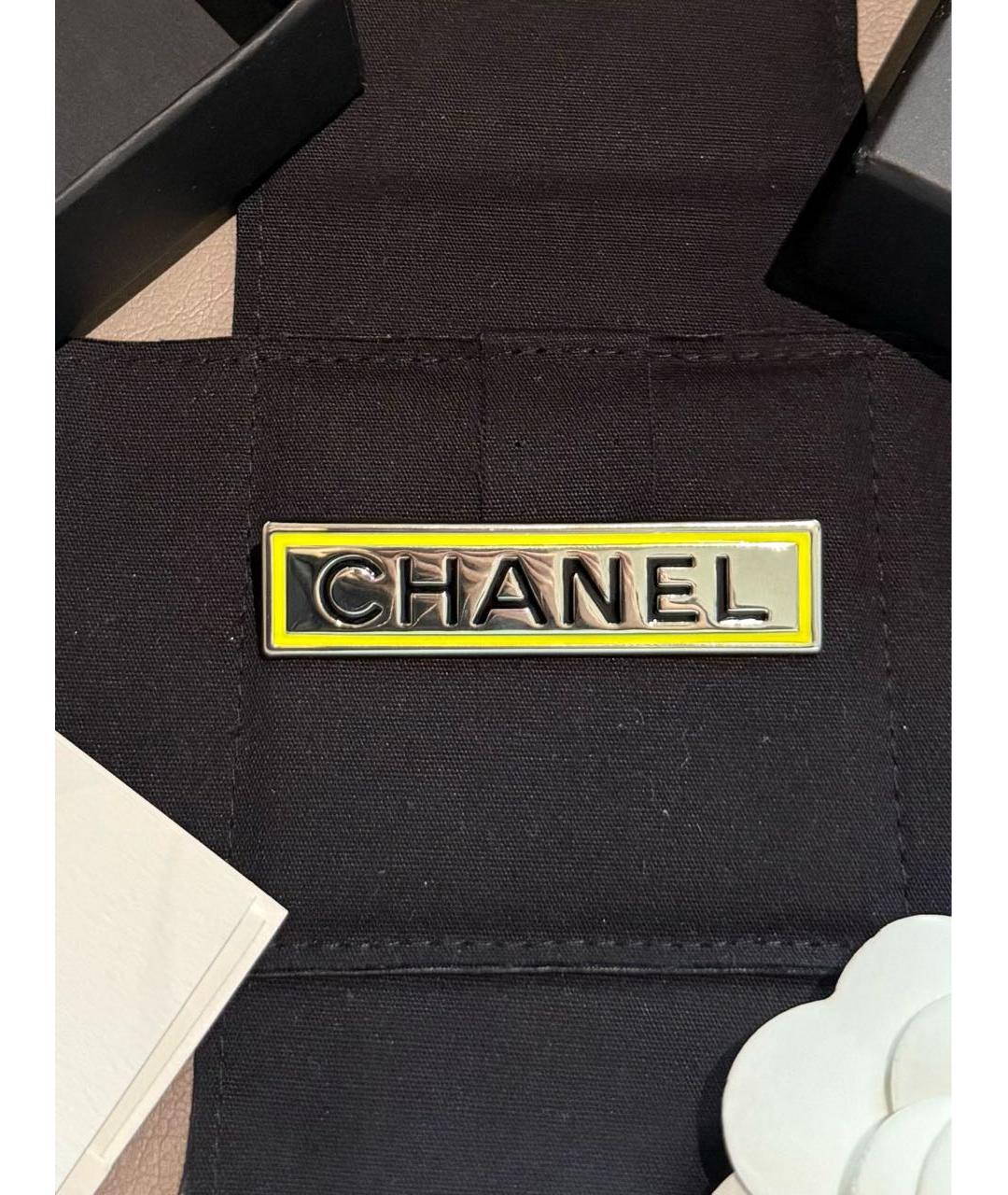 CHANEL Серебряная металлическая булавка / брошь, фото 3