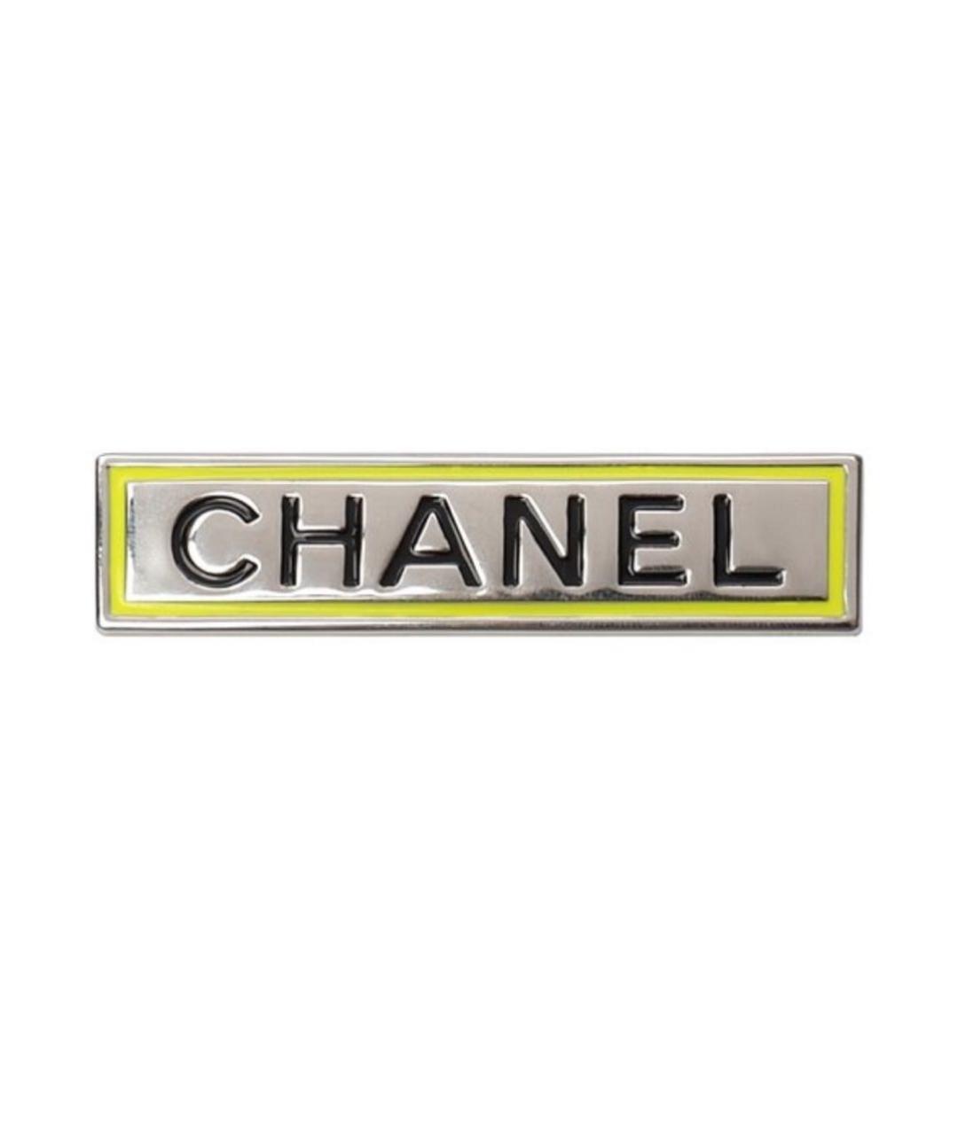 CHANEL Серебряная металлическая булавка / брошь, фото 1