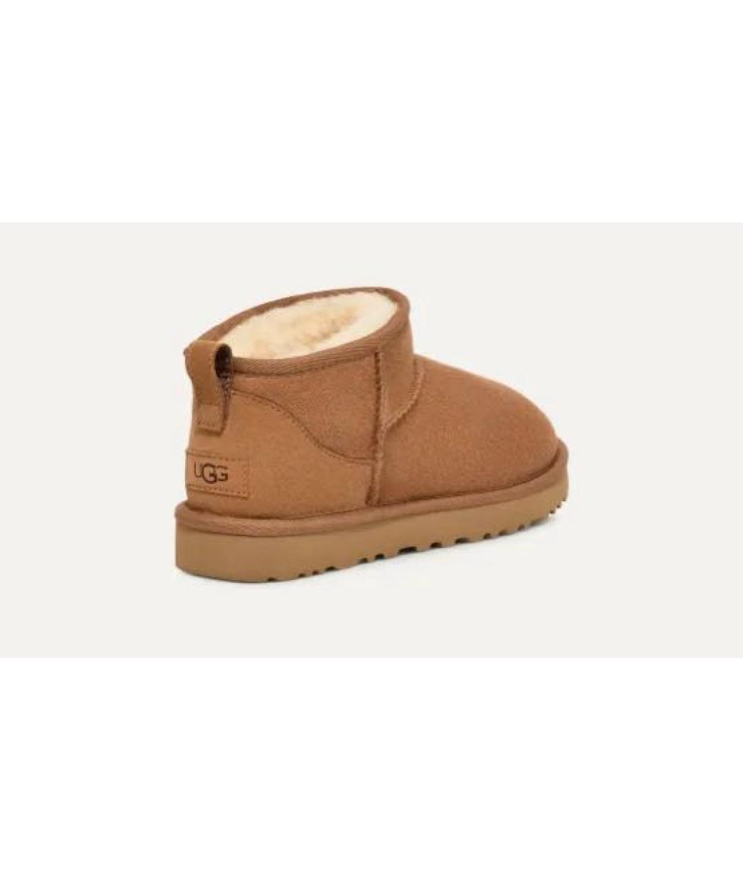 UGG AUSTRALIA Коричневые замшевые ботинки, фото 4