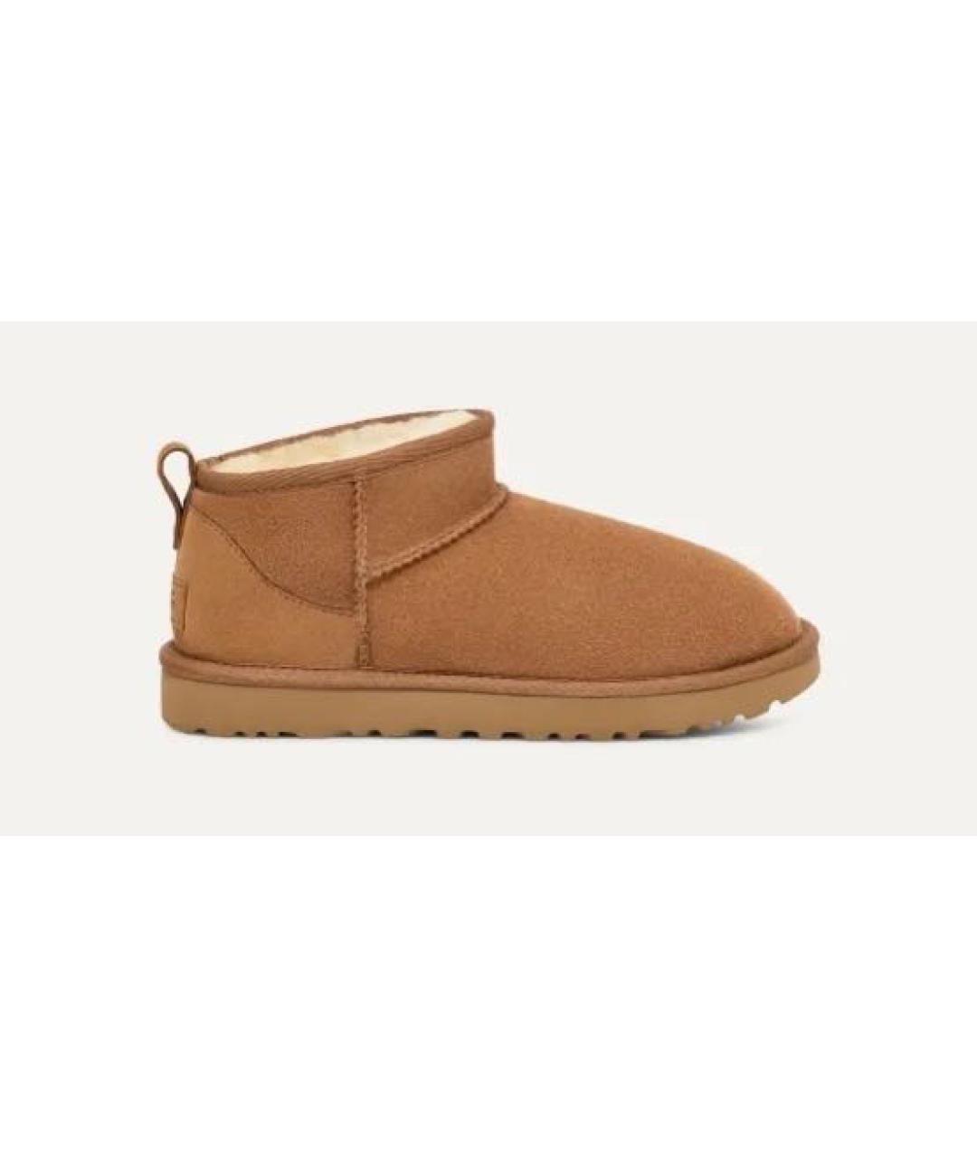 UGG AUSTRALIA Коричневые замшевые ботинки, фото 5