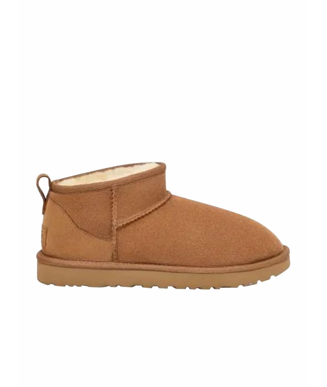 UGG AUSTRALIA Коричневые замшевые ботинки, фото 1