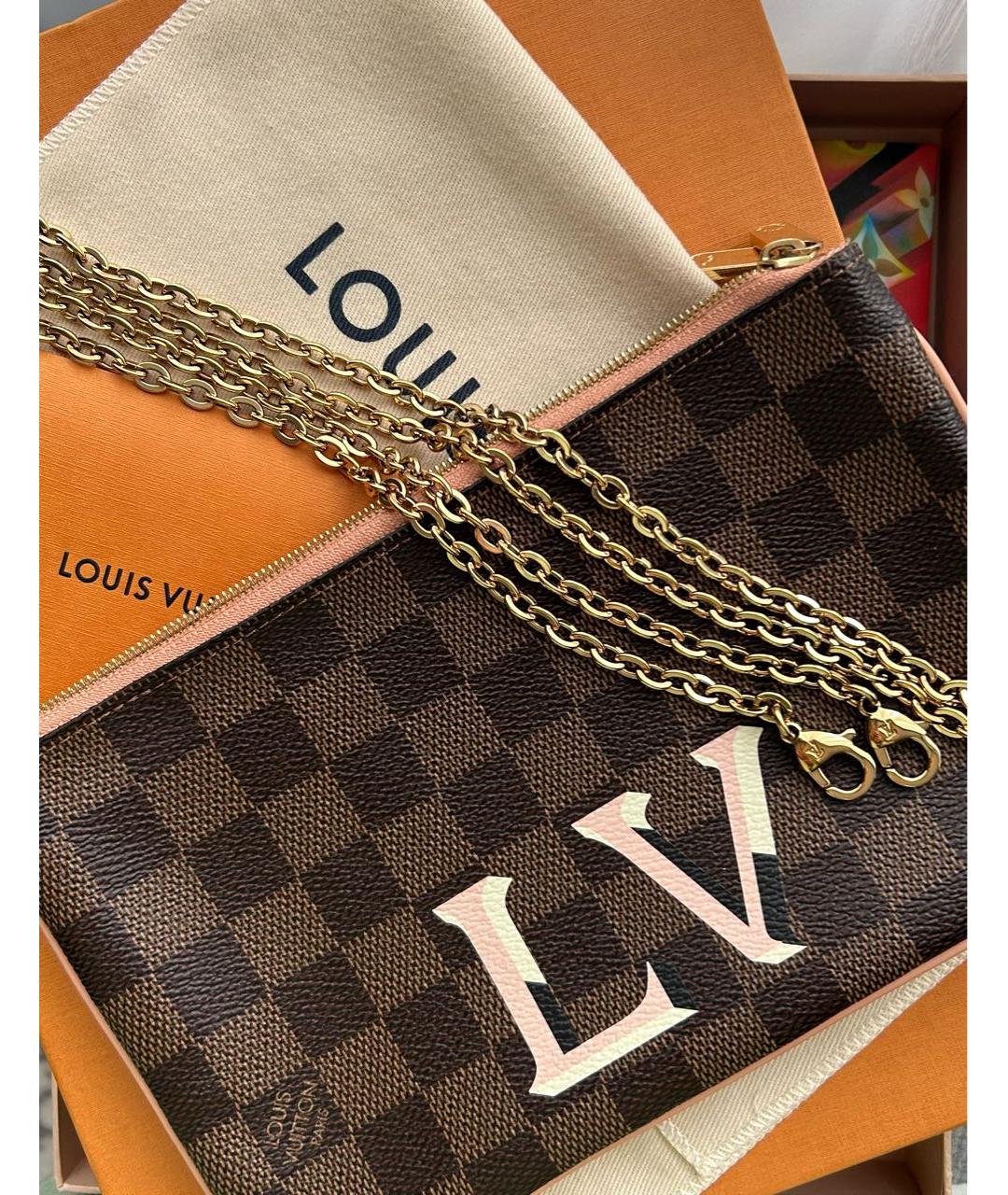 LOUIS VUITTON Коричневая сумка через плечо, фото 2