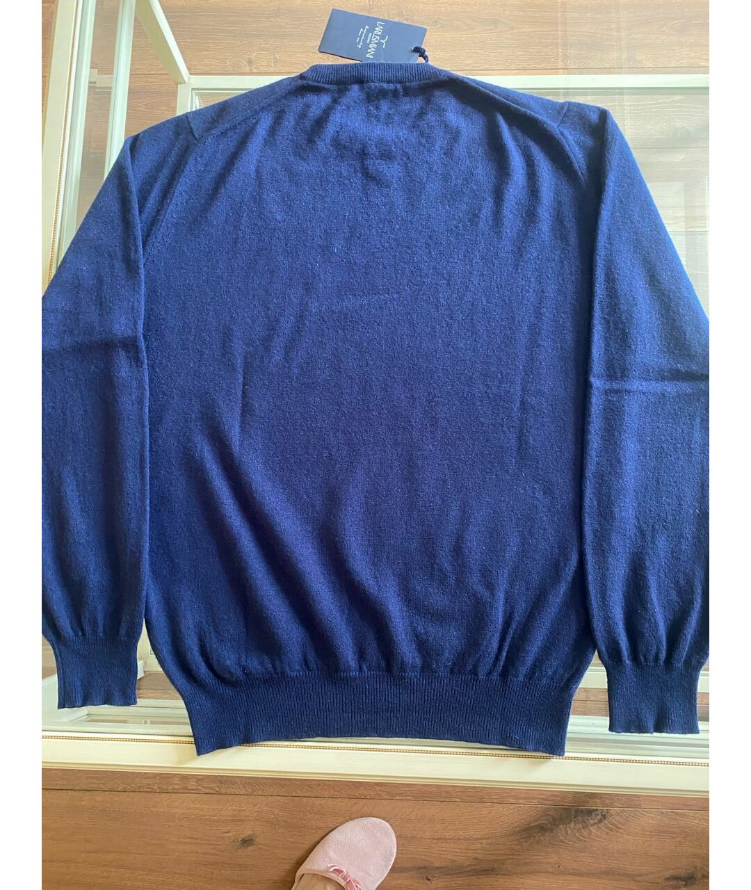 LARUSMIANI Синий кашемировый джемпер / свитер, фото 2