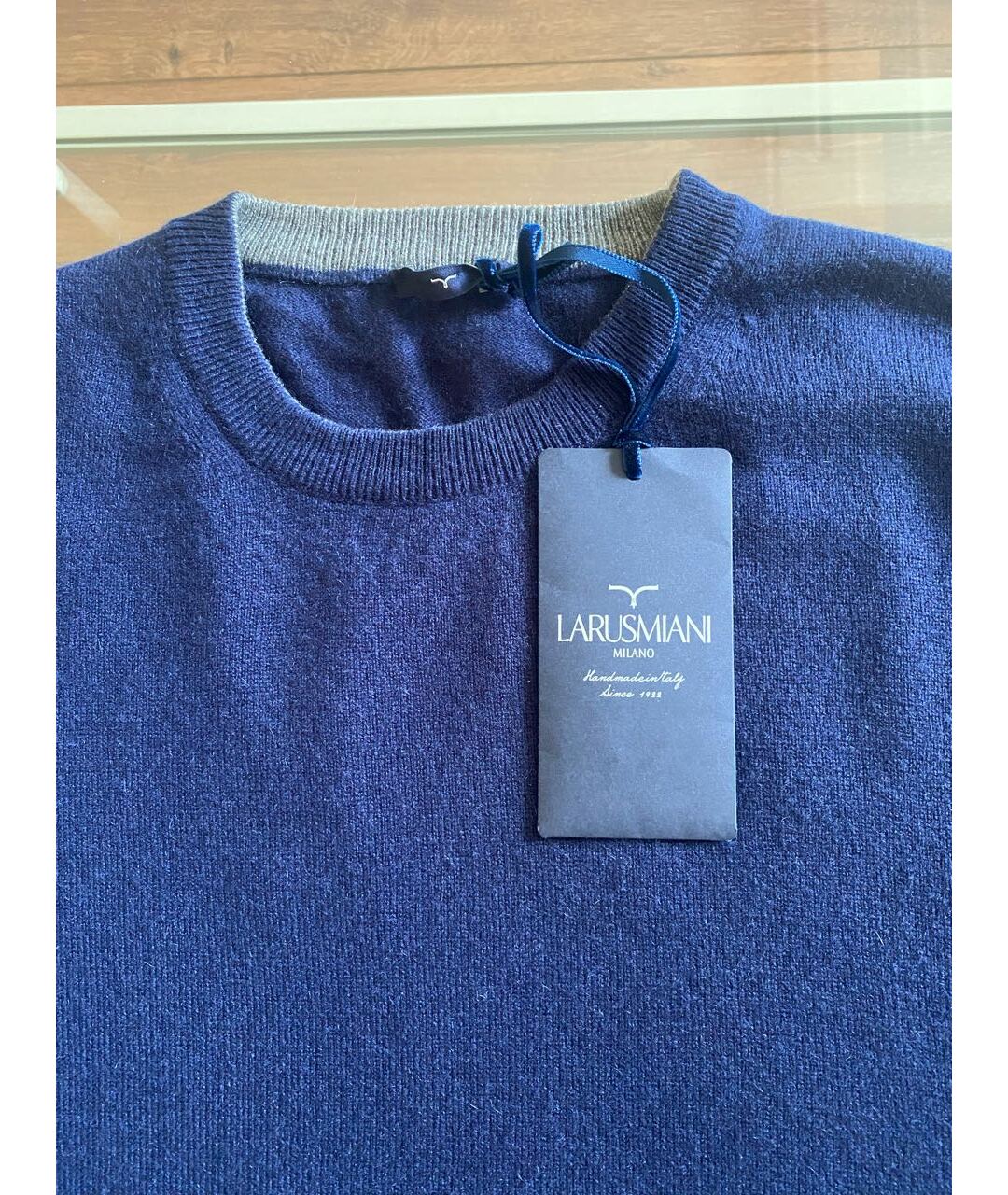LARUSMIANI Синий кашемировый джемпер / свитер, фото 3