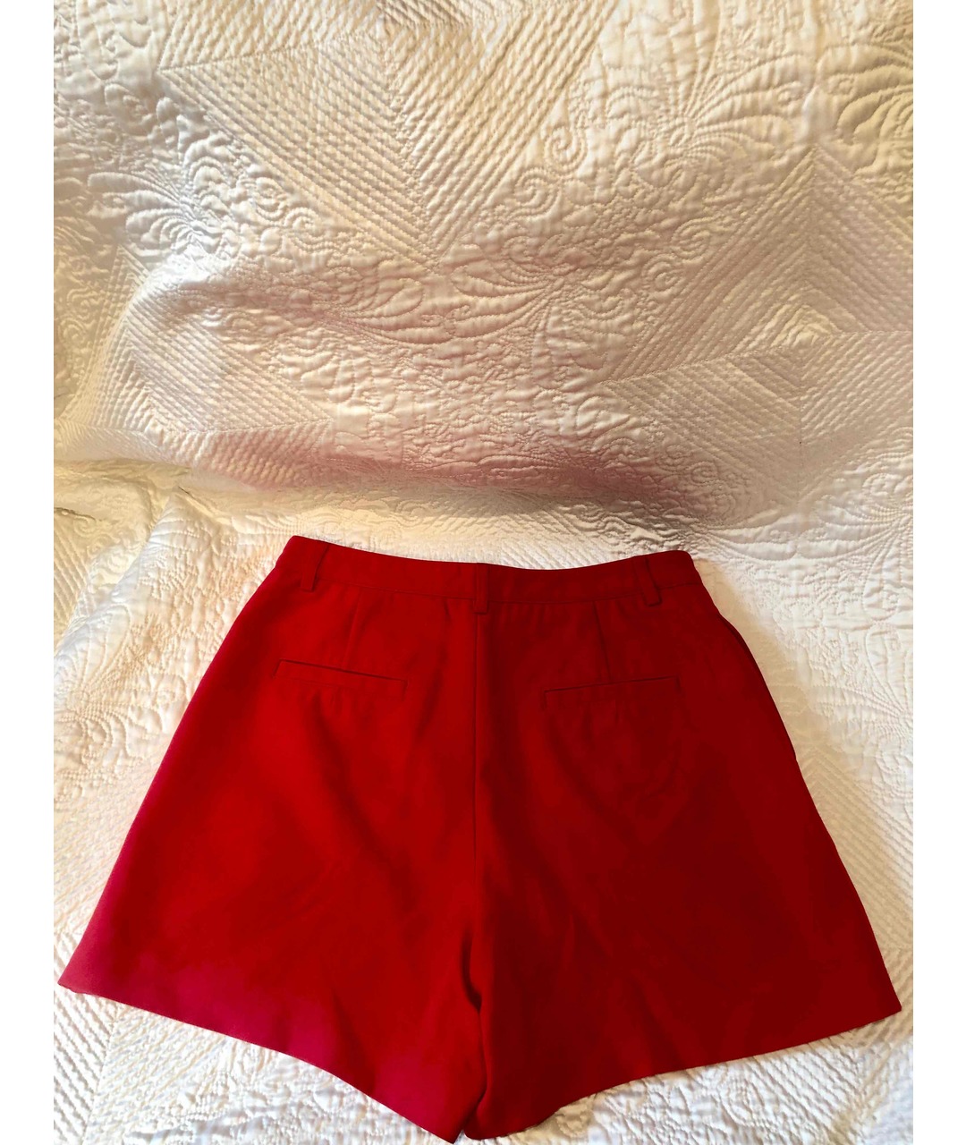 MAISON KITSUNE Красные хлопковые шорты, фото 2