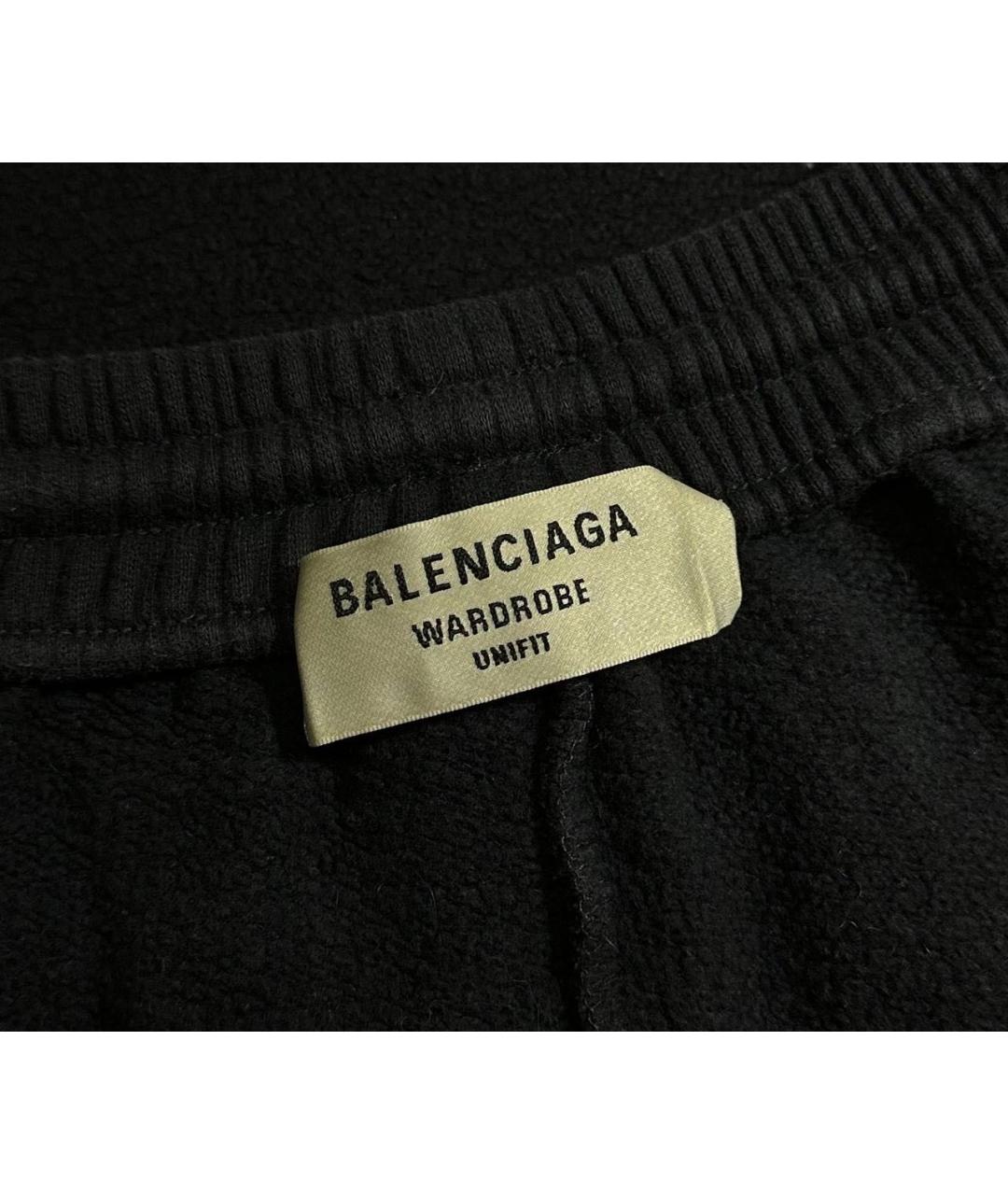 BALENCIAGA Темно-синие хлопковые спортивные брюки и шорты, фото 4