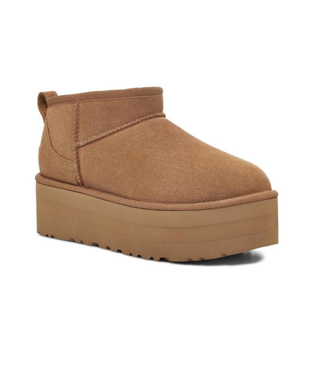 UGG AUSTRALIA Бежевые замшевые ботинки, фото 2