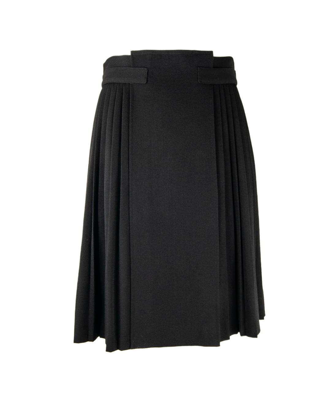 GIVENCHY Черная шерстяная юбка миди, фото 1