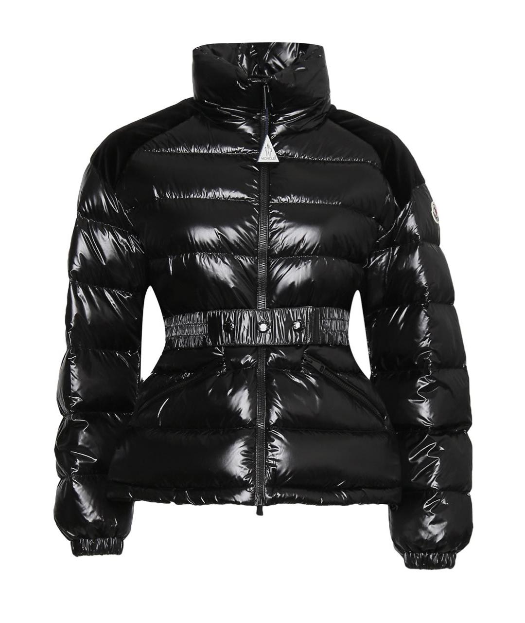 MONCLER Черная полиэстеровая куртка, фото 1