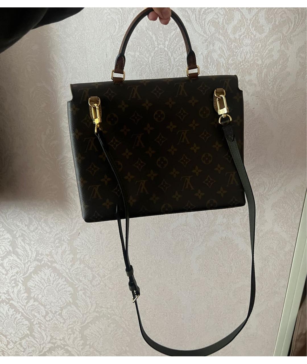 LOUIS VUITTON Коричневая сумка с короткими ручками, фото 7