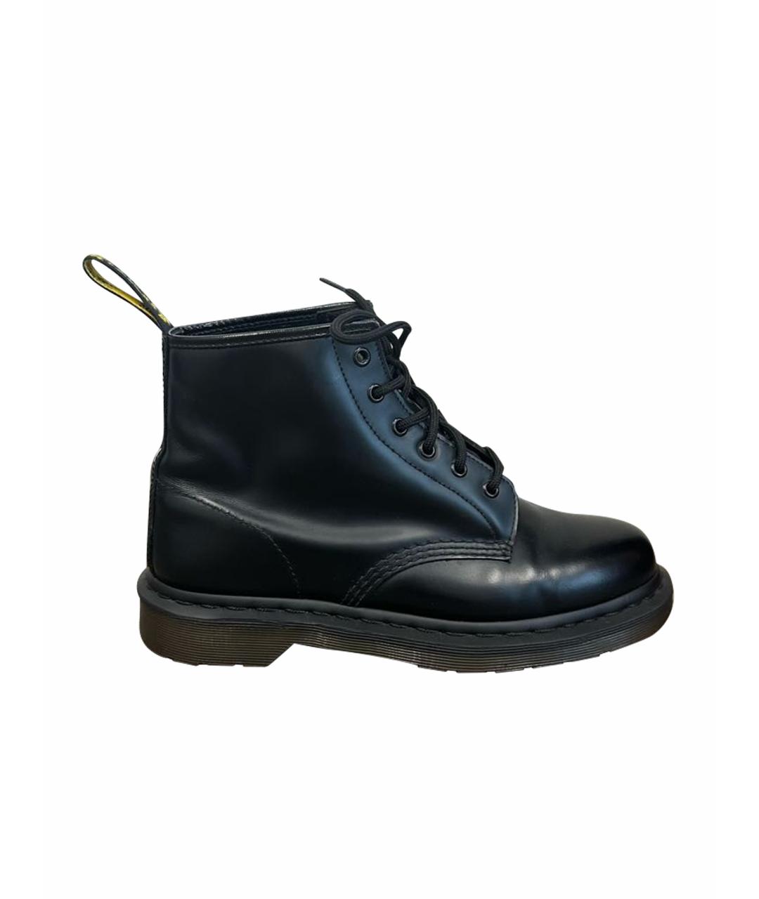 DR. MARTENS Черные кожаные высокие ботинки, фото 1