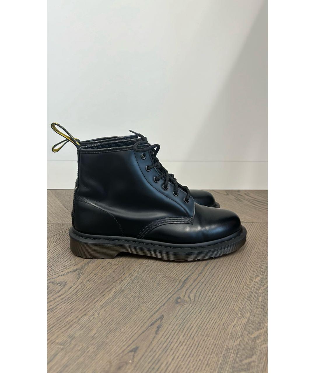 DR. MARTENS Черные кожаные высокие ботинки, фото 7