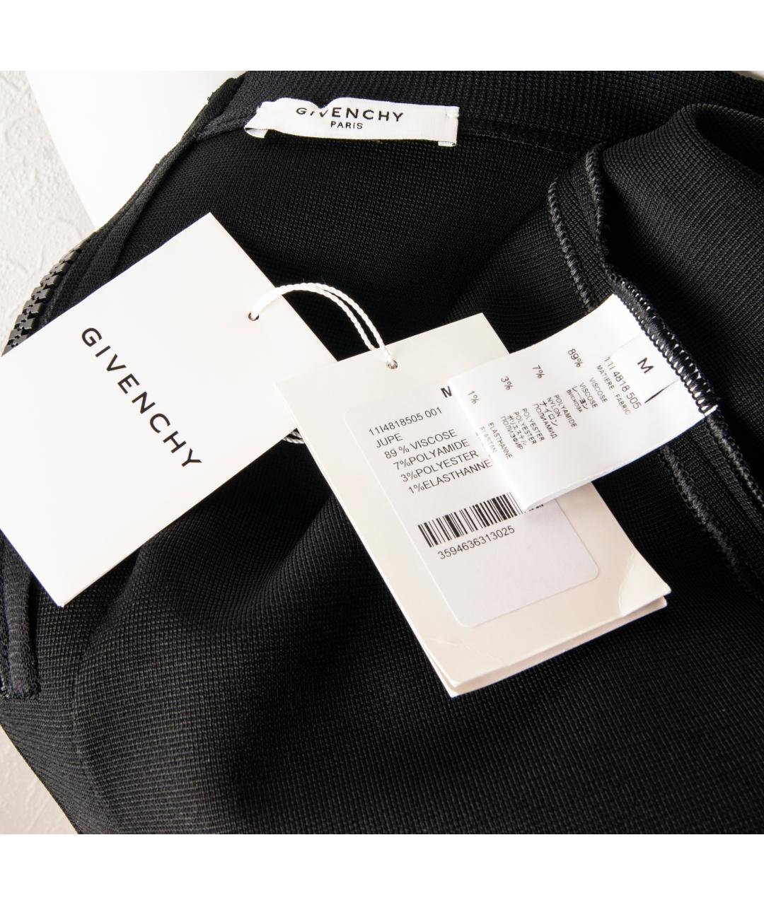 GIVENCHY Черная вискозная юбка миди, фото 4