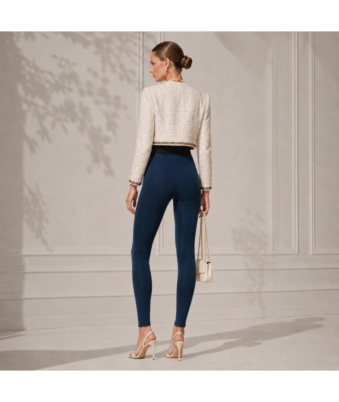 GIVENCHY Темно-синие вискозные брюки узкие, фото 7