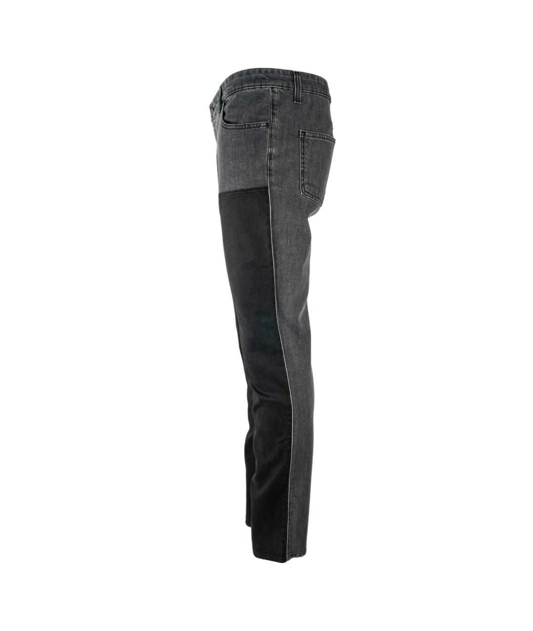 GIVENCHY Антрацитовые хлопковые прямые джинсы, фото 3
