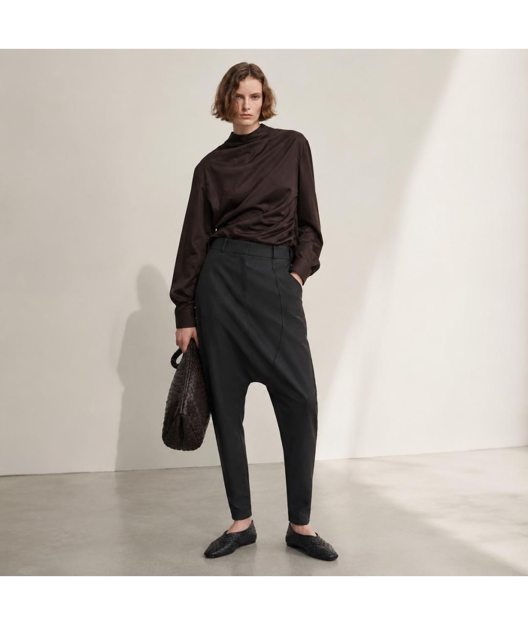 GIVENCHY Черные шелковые брюки широкие, фото 6