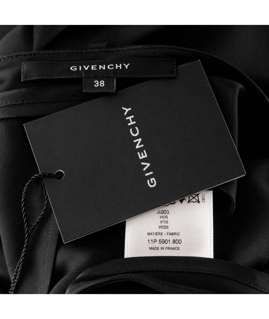 GIVENCHY Черные шелковые брюки широкие, фото 5