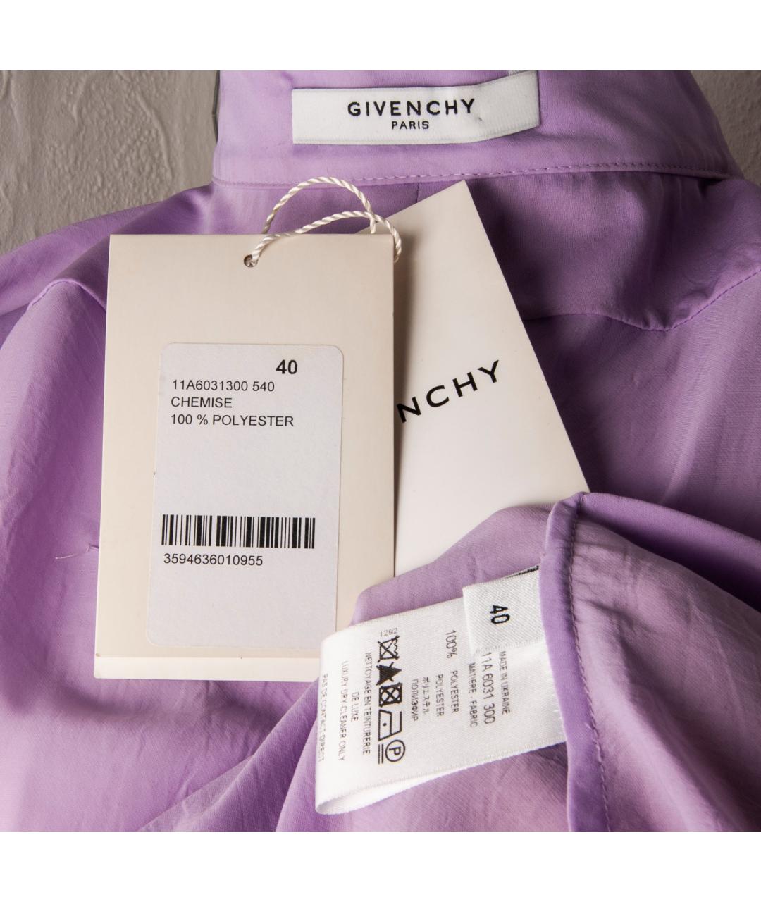 GIVENCHY Розовая полиэстеровая блузы, фото 5