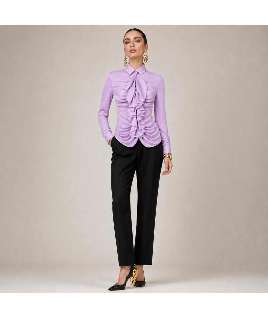GIVENCHY Розовая полиэстеровая блузы, фото 6