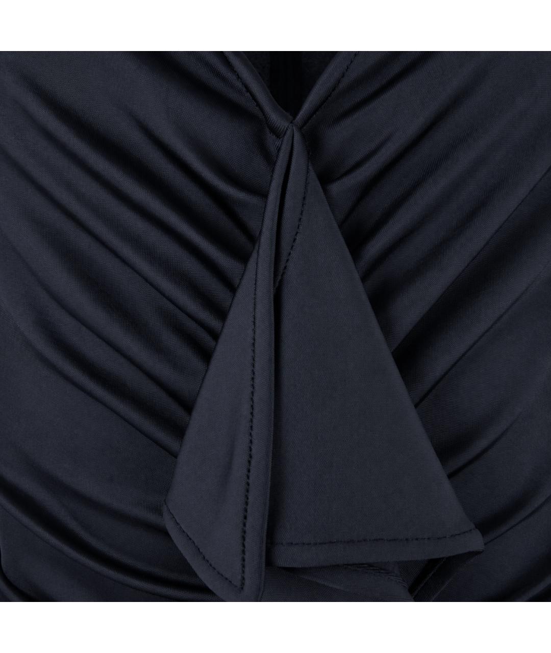 GIVENCHY Темно-синяя вискозная блузы, фото 2
