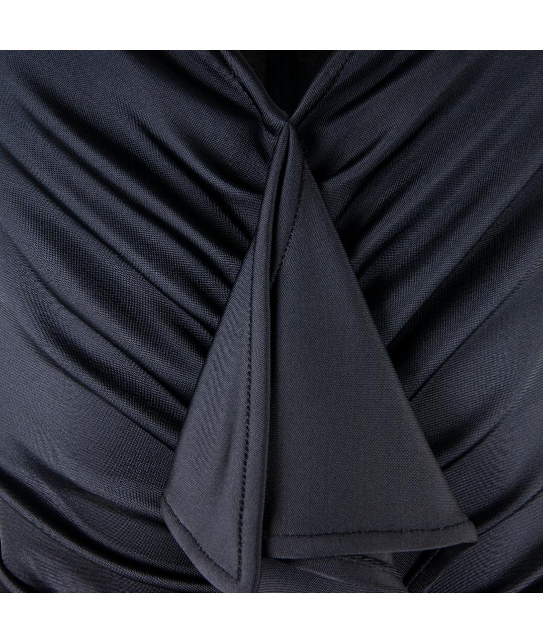 GIVENCHY Темно-синяя вискозная блузы, фото 2
