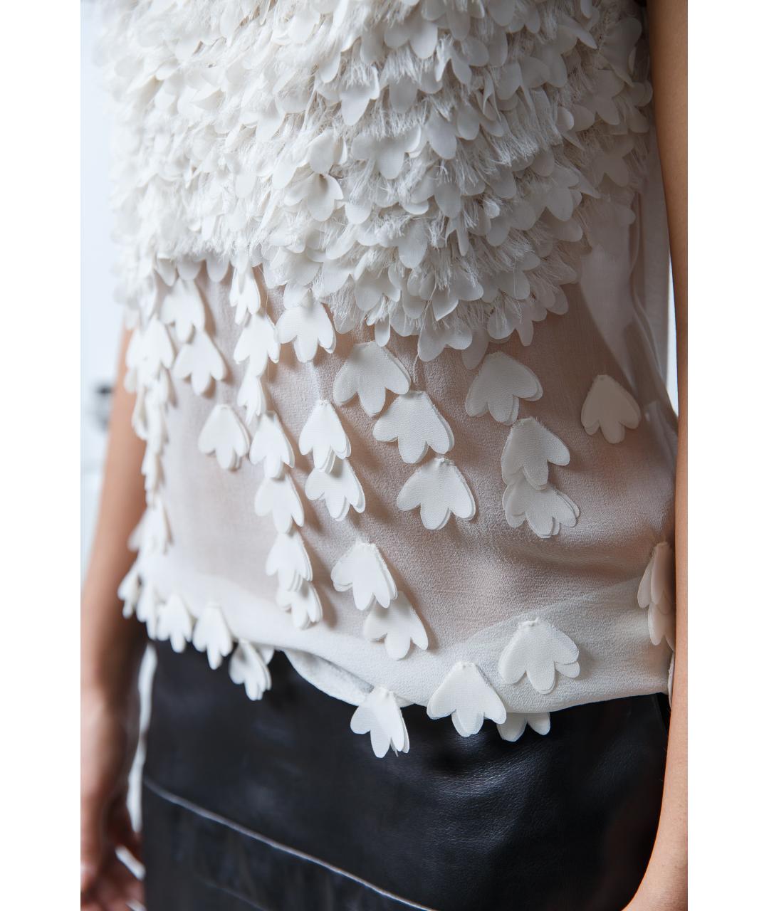 GIVENCHY Белая вискозная блузы, фото 8