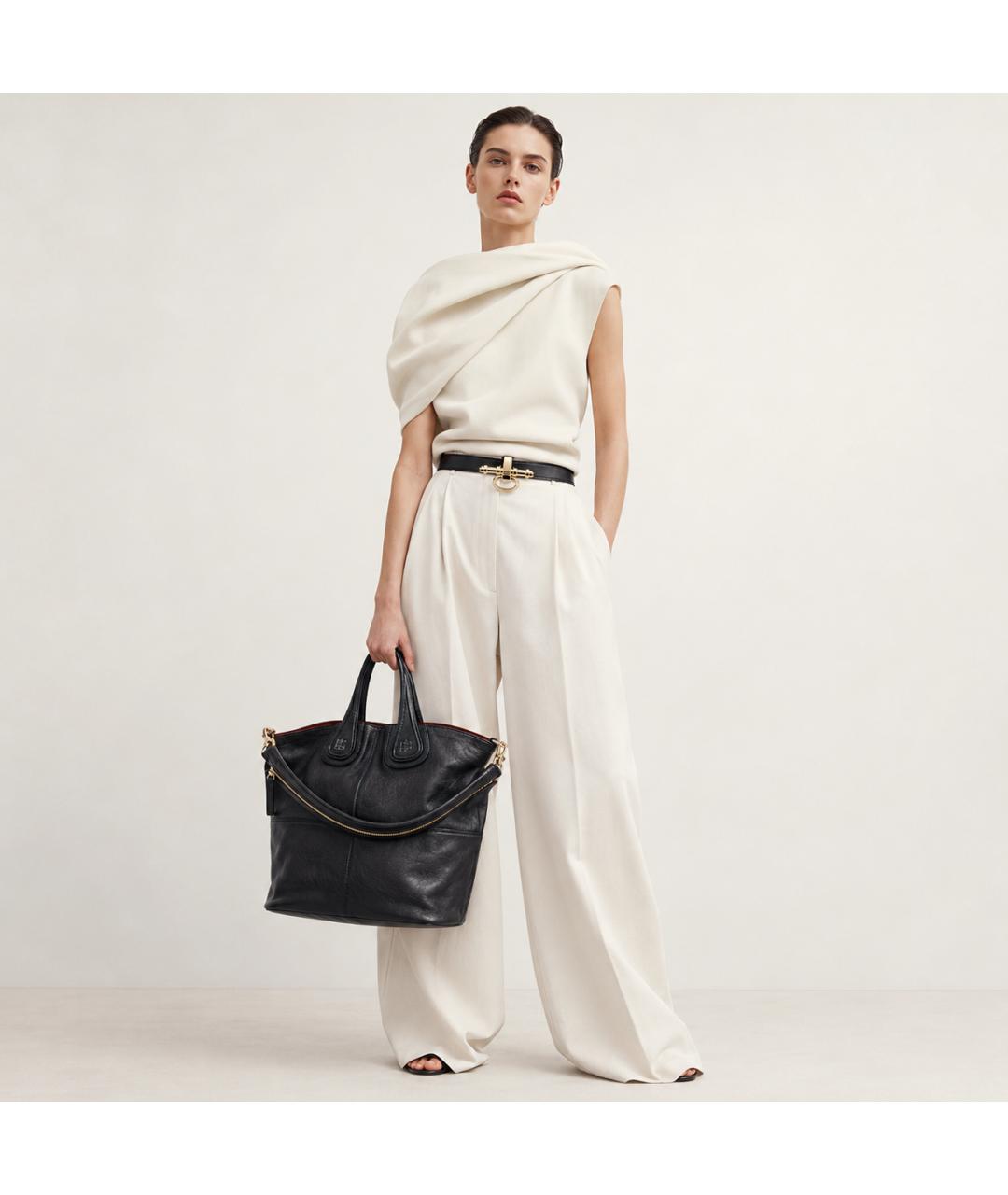 GIVENCHY Черный кожаный ремень, фото 6