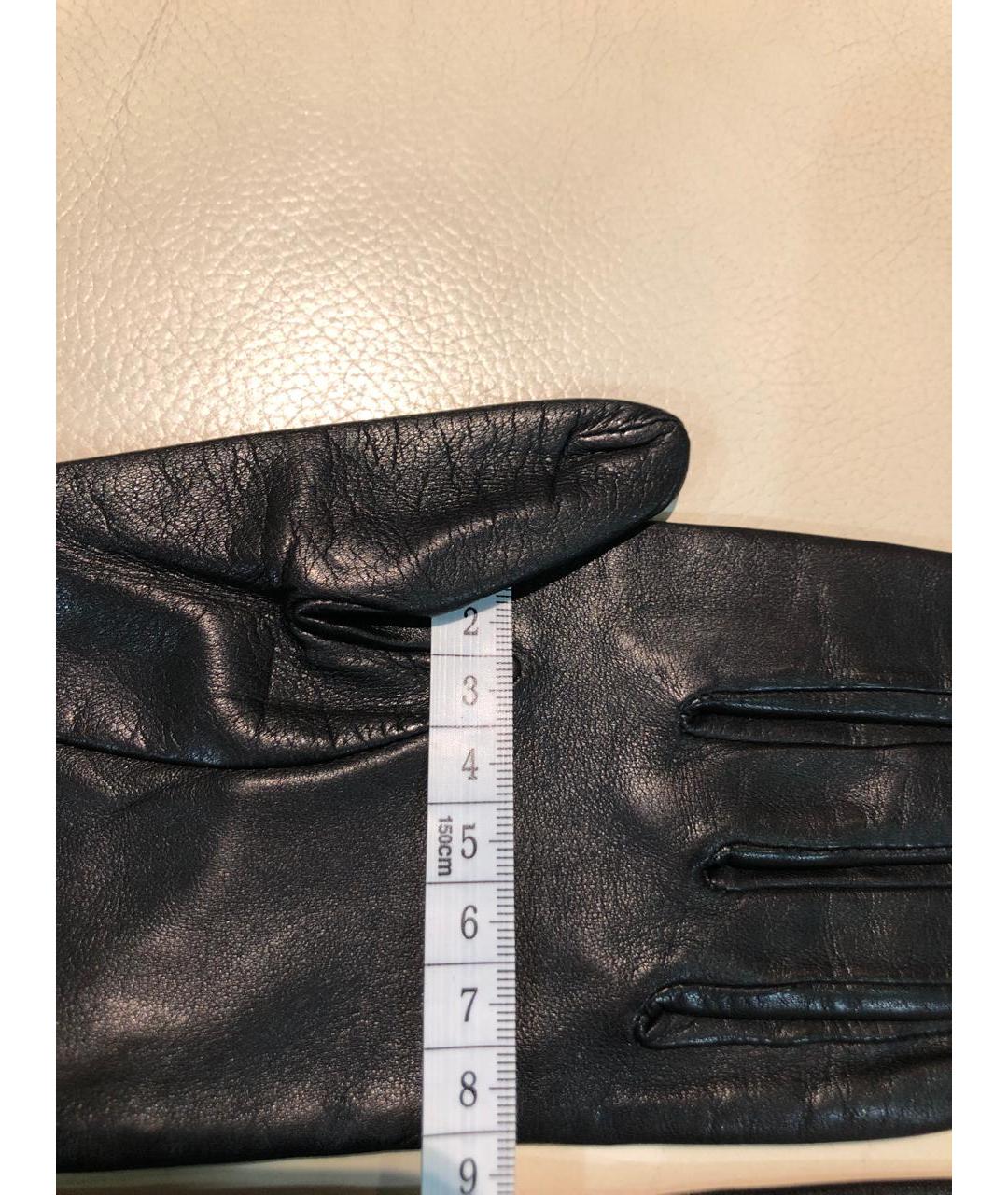 GIVENCHY Черные кожаные перчатки, фото 5