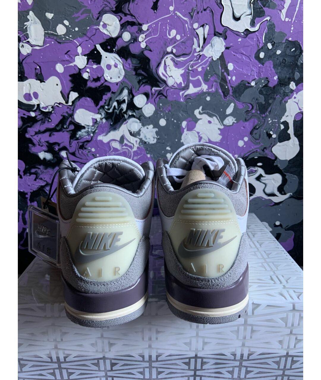 JORDAN Бежевые высокие кроссовки / кеды, фото 5