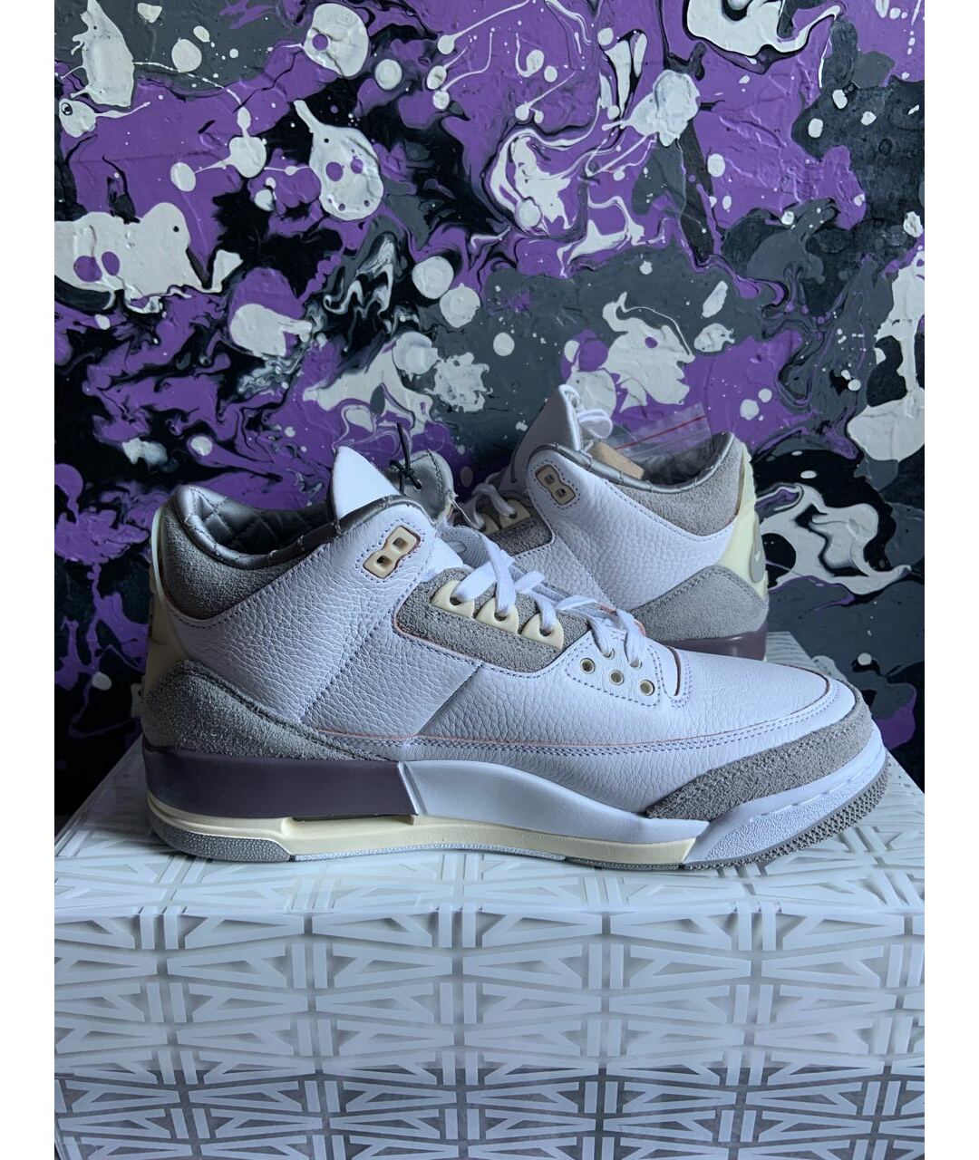 JORDAN Бежевые высокие кроссовки / кеды, фото 6