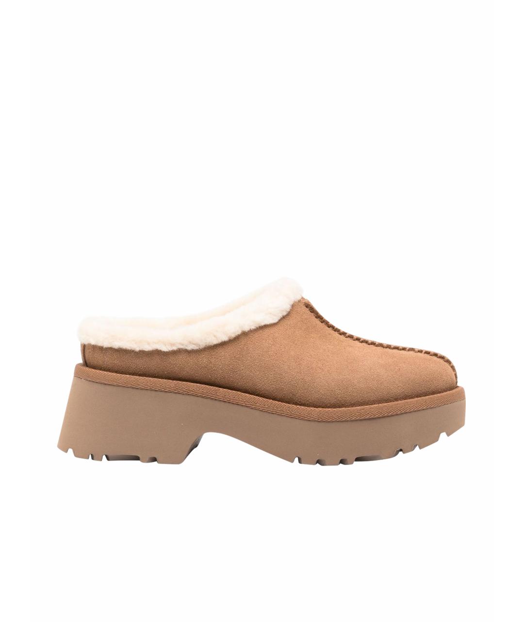 UGG AUSTRALIA Коричневые замшевые мюли, фото 1