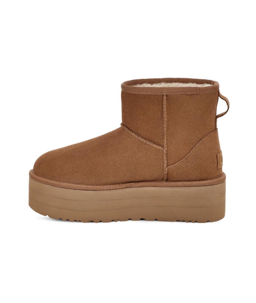 UGG AUSTRALIA Бежевые замшевые ботинки, фото 5