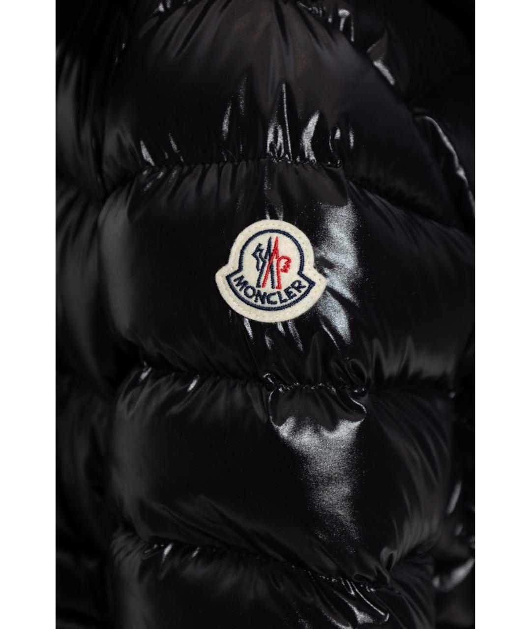 MONCLER Черный пуховик, фото 5