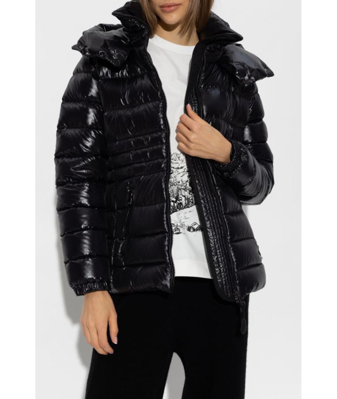 MONCLER Черный пуховик, фото 2