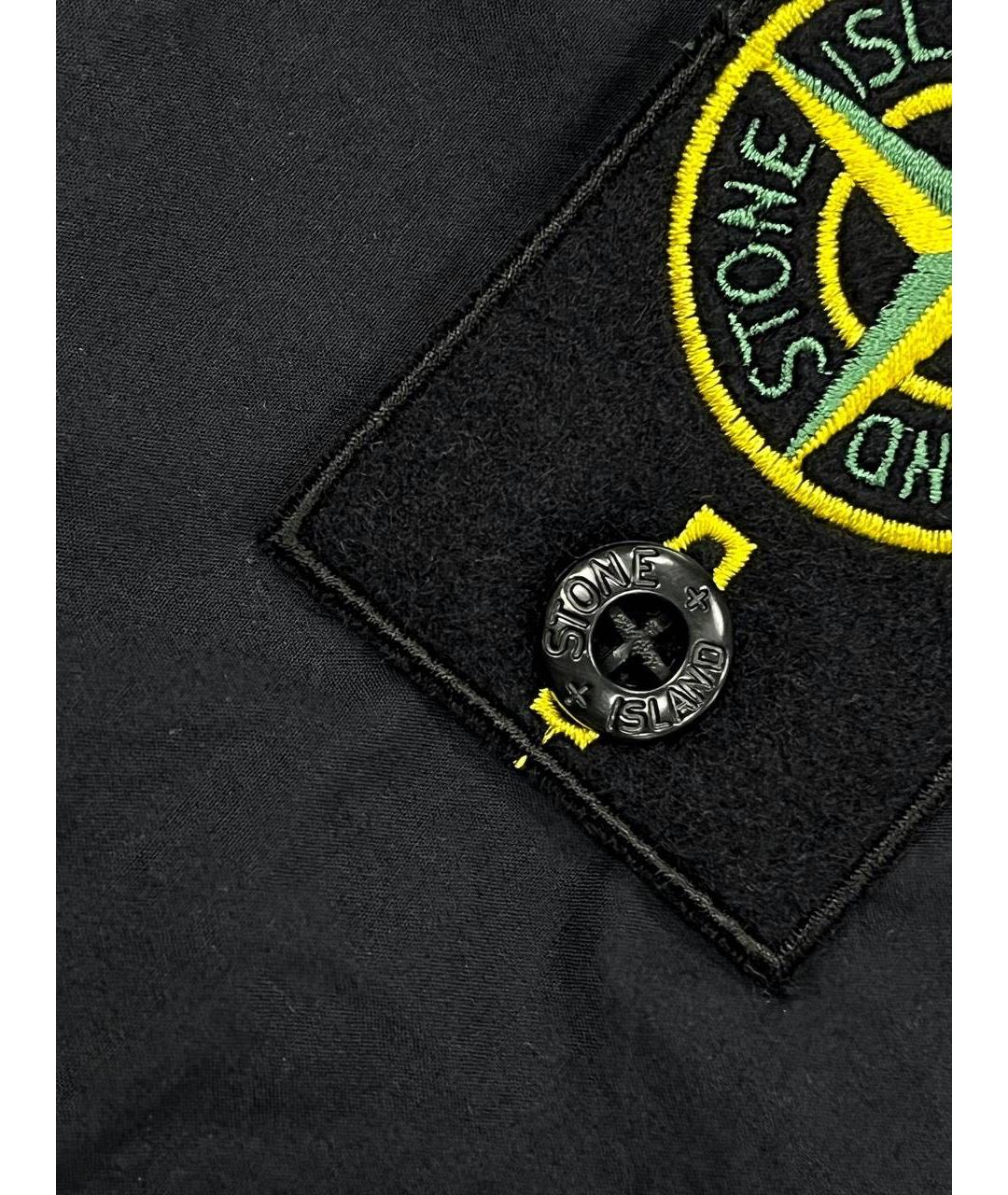 STONE ISLAND Темно-синие хлопковые шорты, фото 4