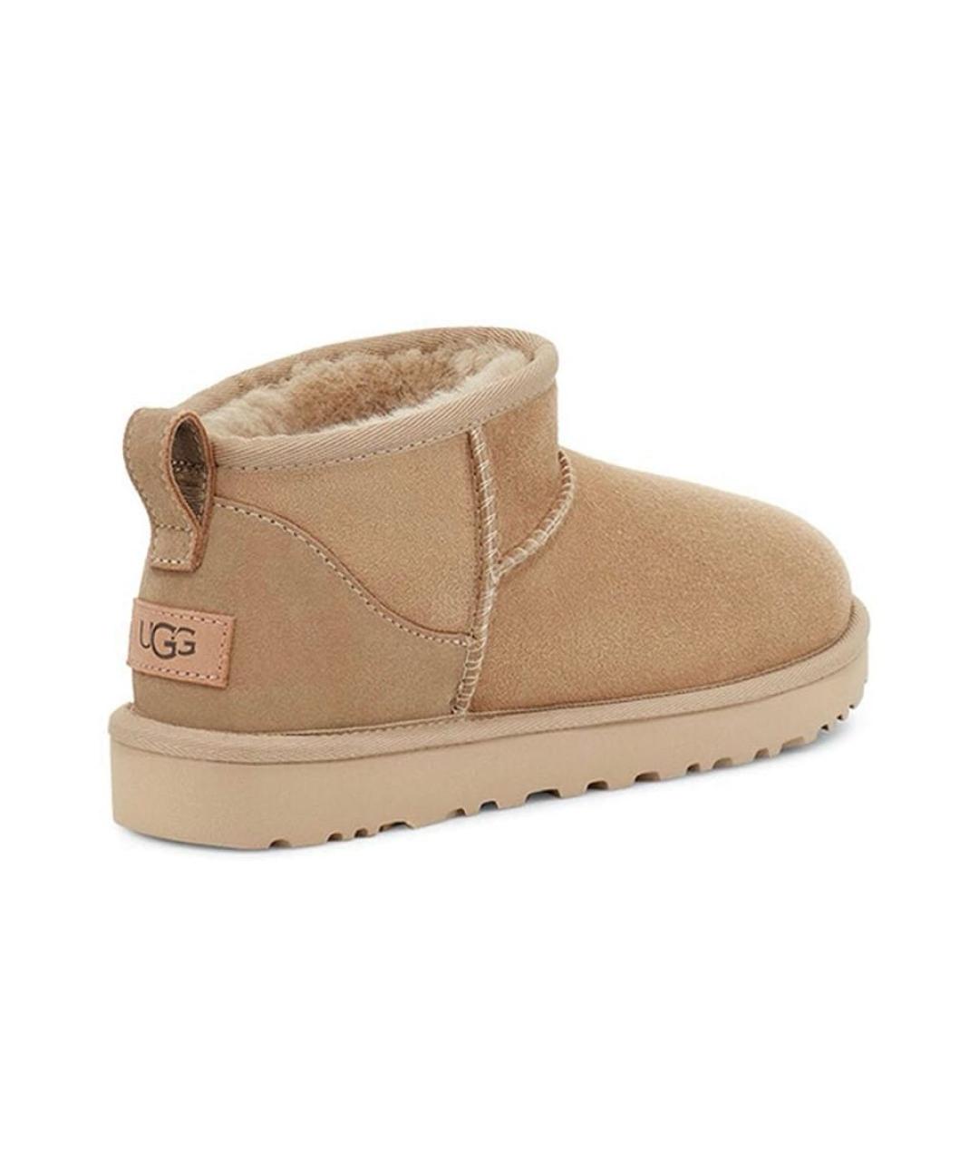 UGG AUSTRALIA Бежевые замшевые ботинки, фото 3