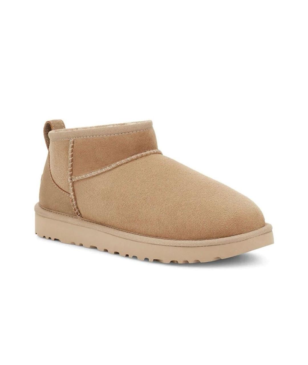 UGG AUSTRALIA Бежевые замшевые ботинки, фото 2