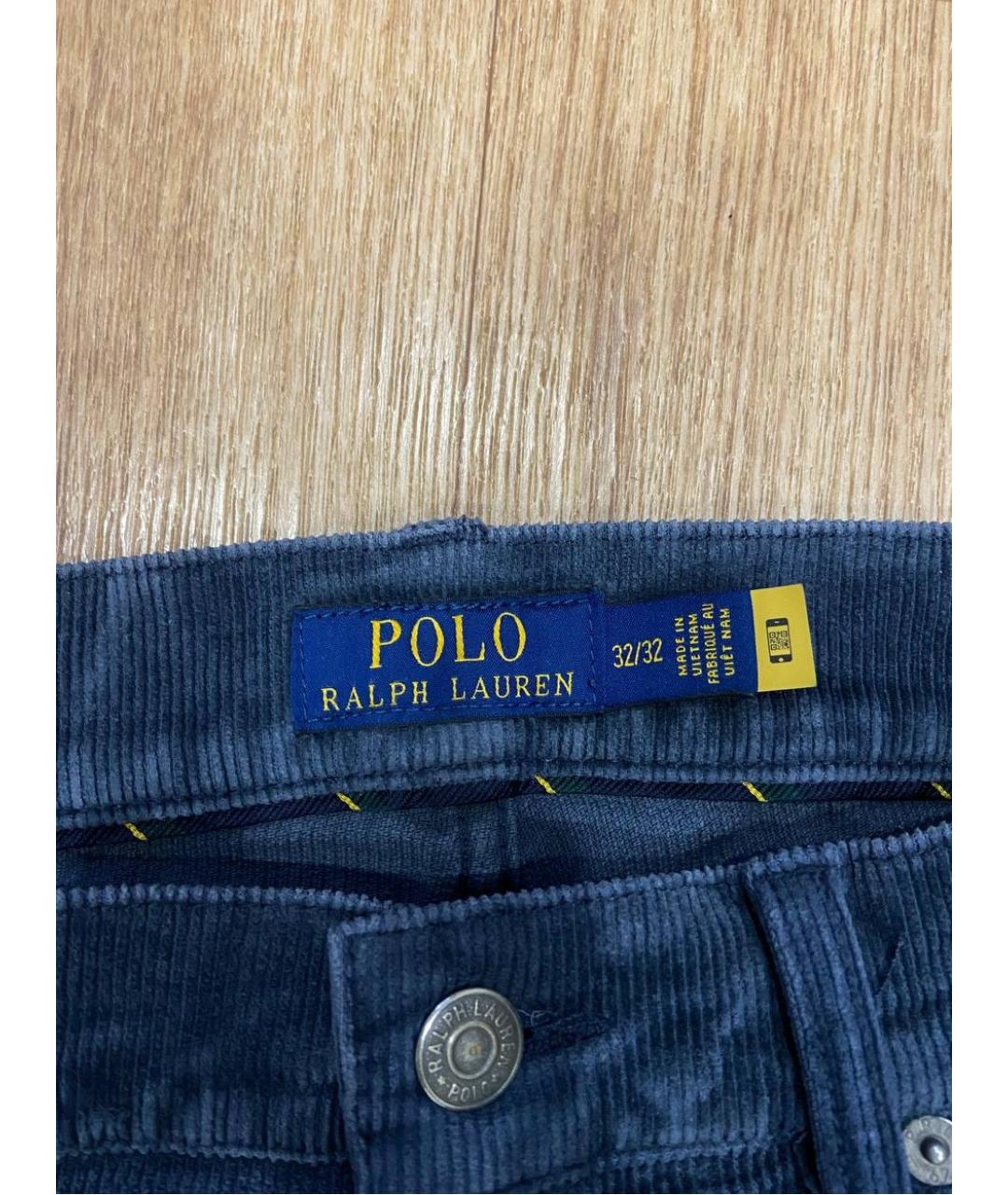 RALPH LAUREN Темно-синие повседневные брюки, фото 7