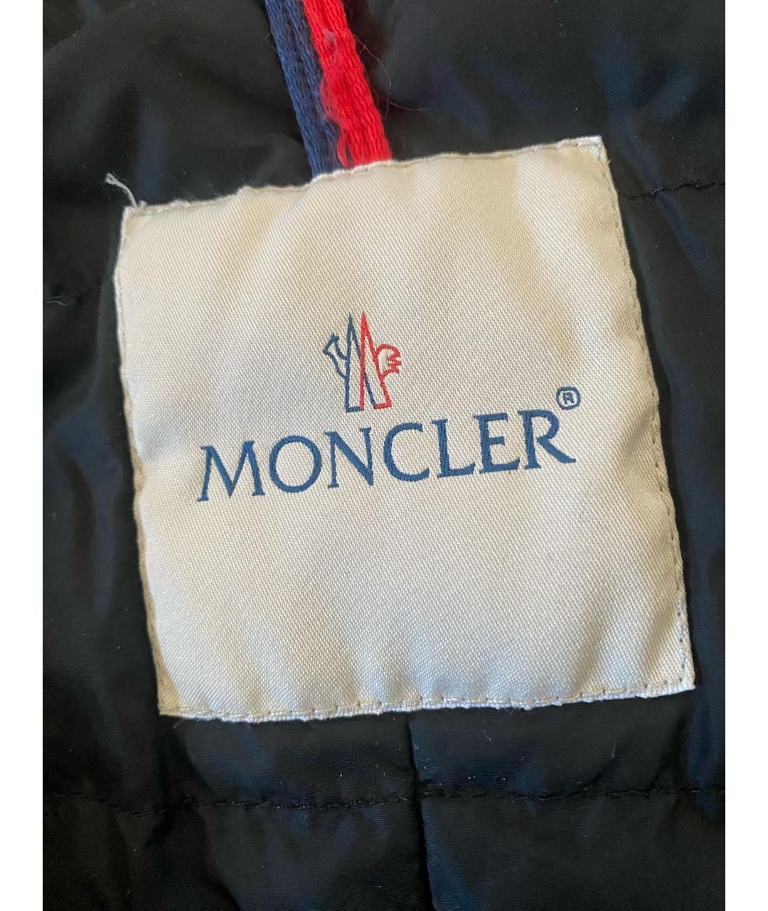 MONCLER Темно-синий пуховик, фото 3