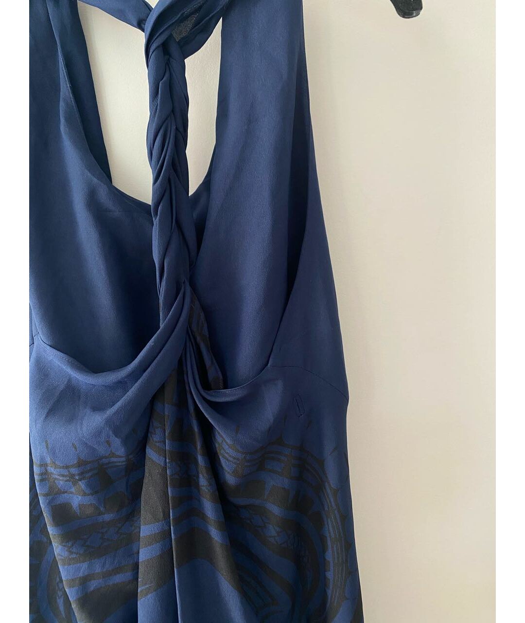 ACNE STUDIOS Синее полиэстеровое повседневное платье, фото 4