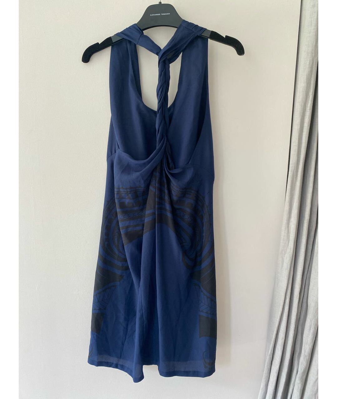 ACNE STUDIOS Синее полиэстеровое повседневное платье, фото 3