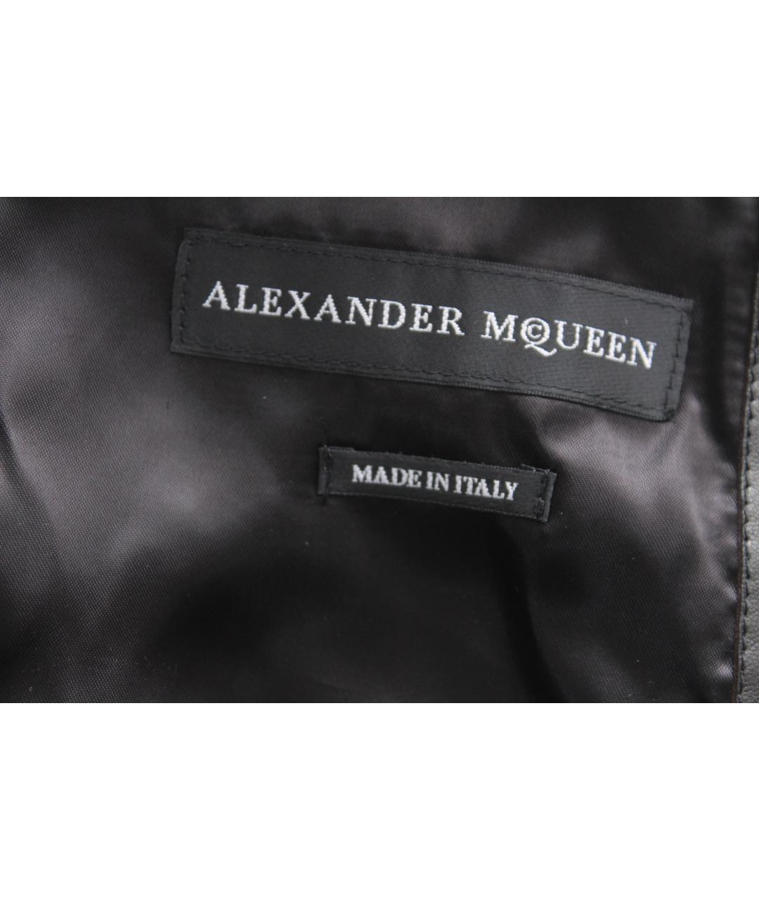 ALEXANDER MCQUEEN Черная кожаная куртка, фото 7