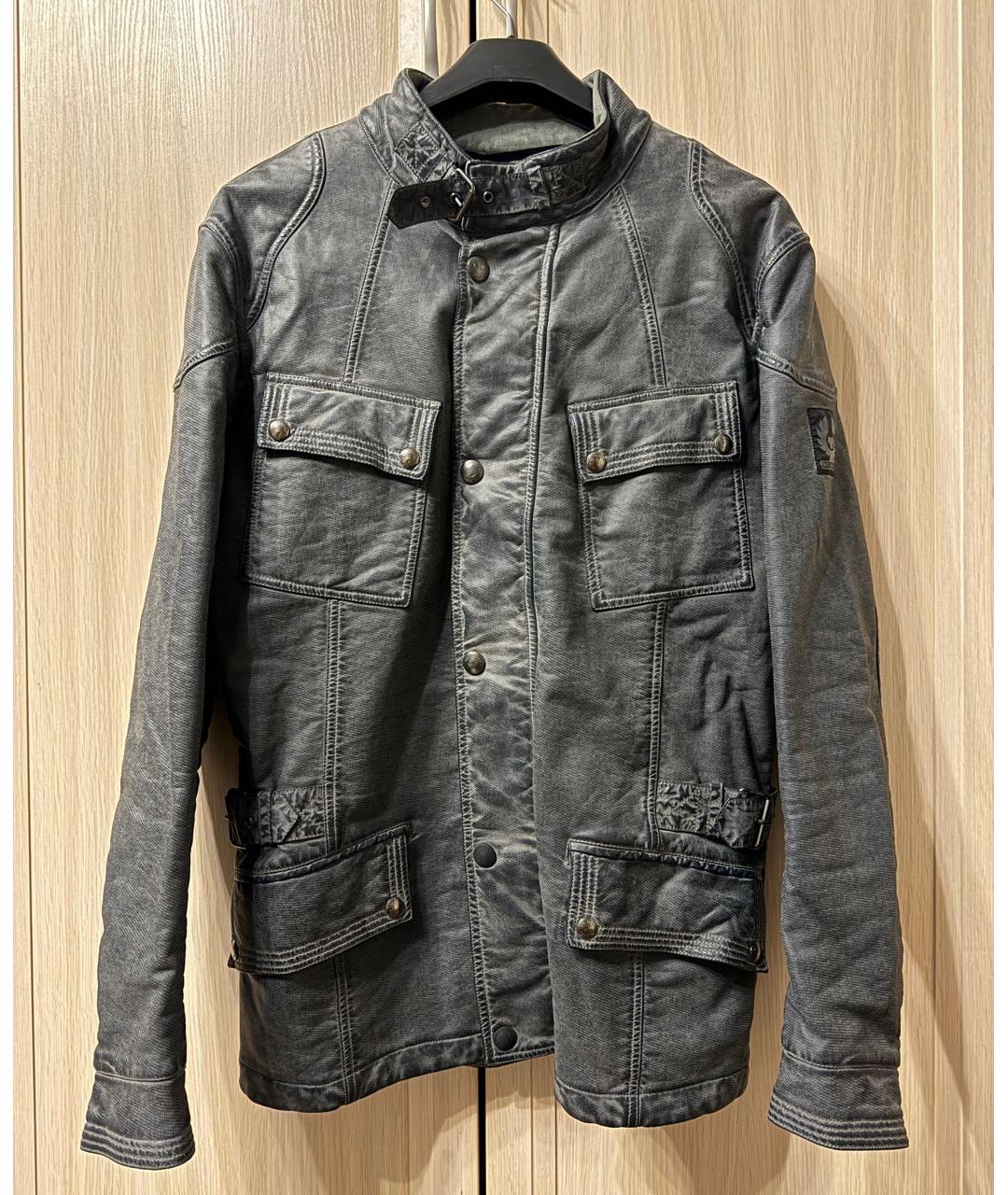 BELSTAFF Серая кожаная куртка, фото 7