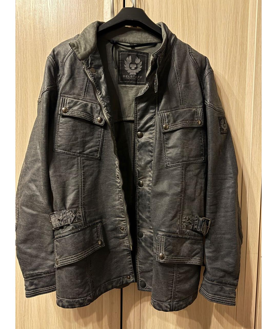 BELSTAFF Серая кожаная куртка, фото 2