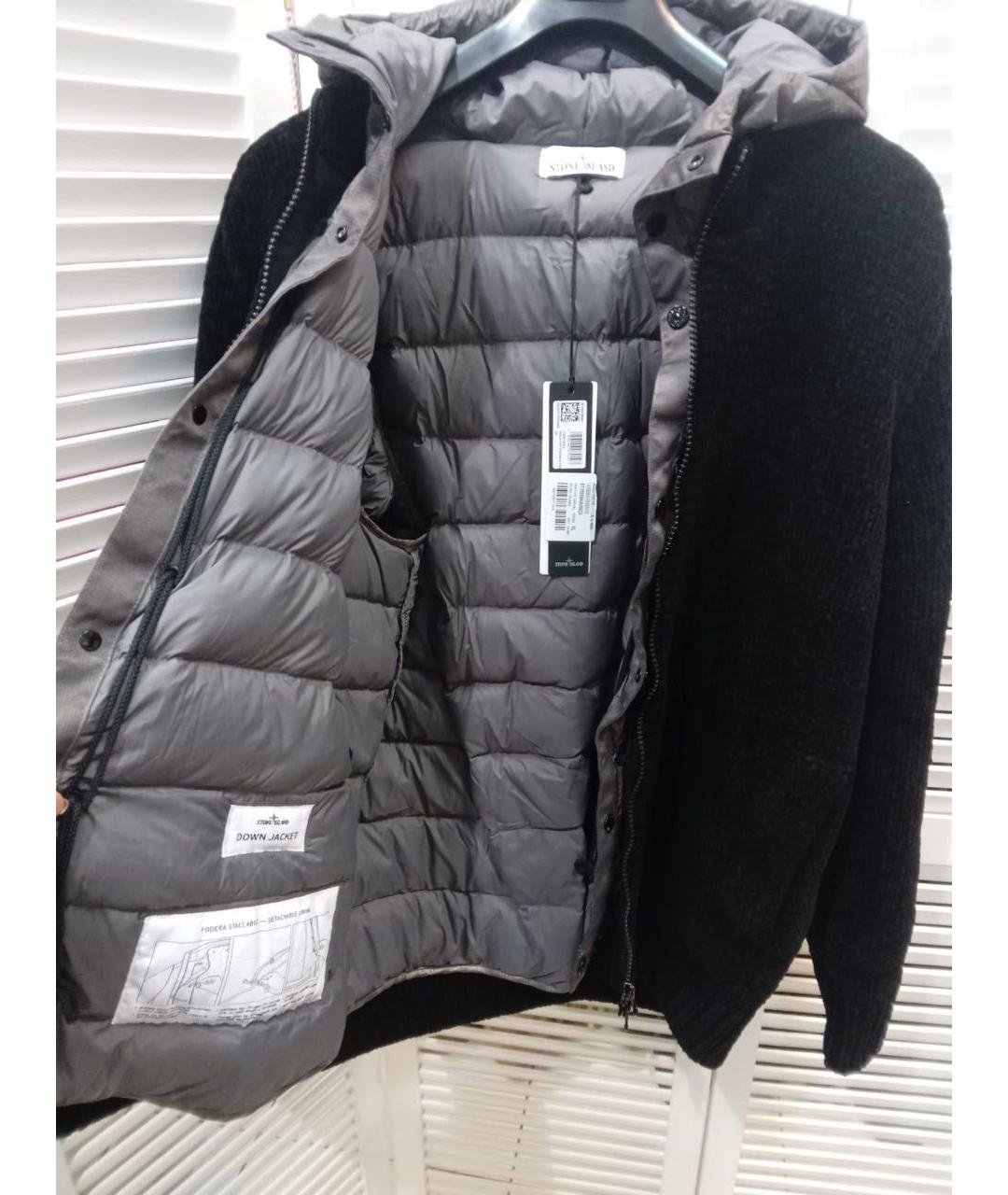 STONE ISLAND Черная куртка, фото 4