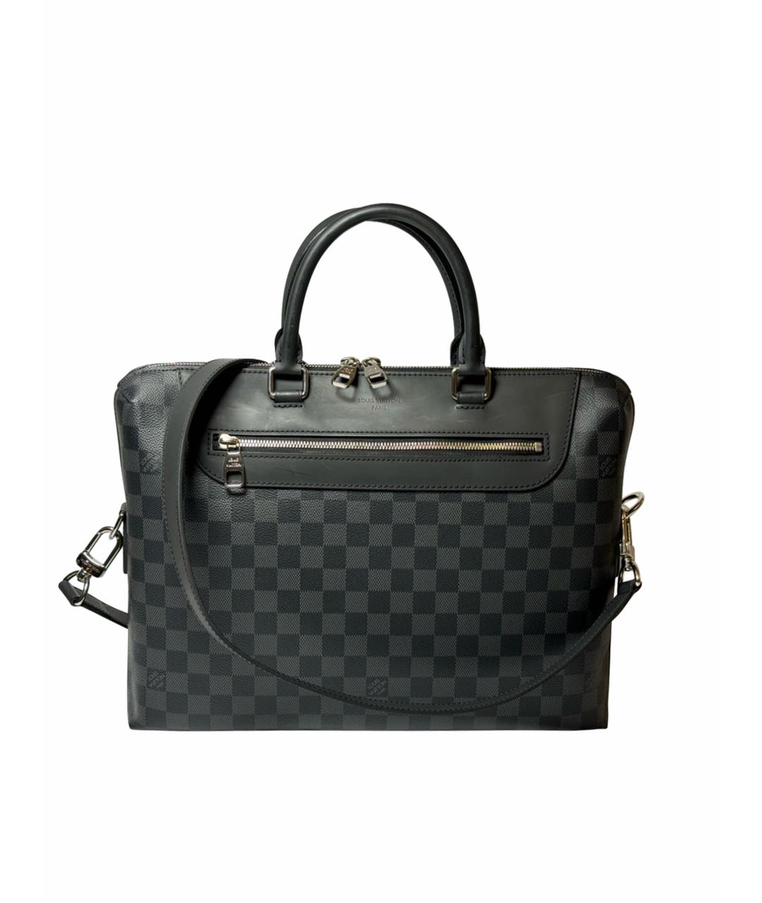 LOUIS VUITTON Антрацитовый портфель, фото 1