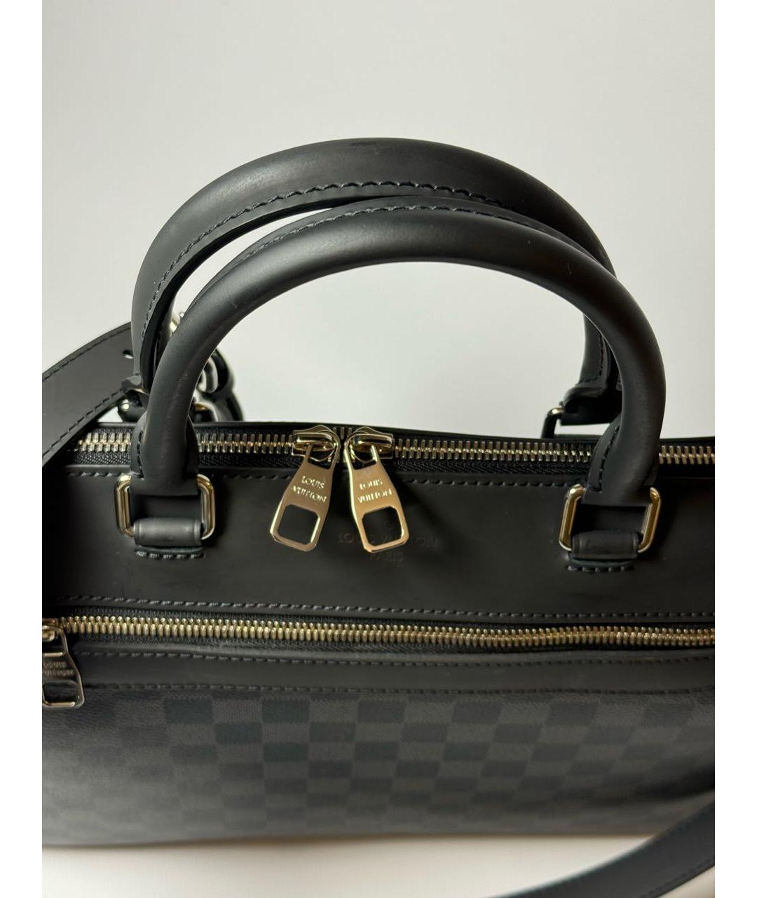 LOUIS VUITTON Антрацитовый портфель, фото 5