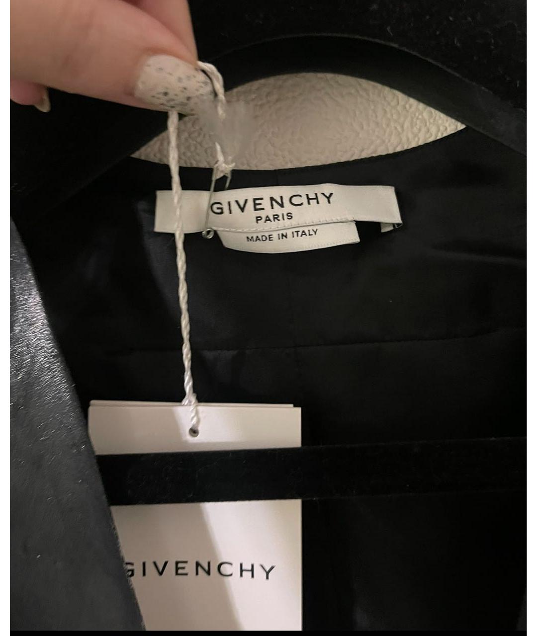 GIVENCHY Черная шелковая блузы, фото 3